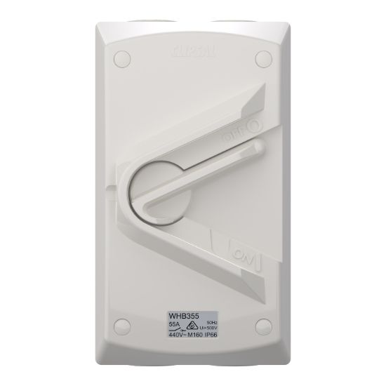 Picture of Switch, Weathershield, 1-Gang, 3 Pole, 55A, 440VAC, IP66