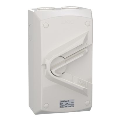 Picture of Switch, Weathershield, 1-Gang, 4 Pole, 40A, 500VAC, IP66