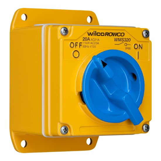 Picture of Switch, Metal Clad, 3 Pole, 20A, 415V, Made of Cast Aluminium