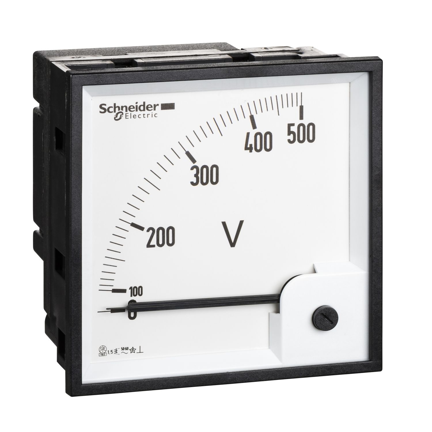 Picture of voltmeter VLT PowerLogic - 96 x 96 - ferromagnetic - 0..500 V