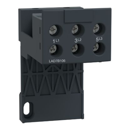Picture of Adapter terminal block, TeSys LR97D, TeSys Deca,for separate mounting of LRD01...D35/LR3D02...D35/LR97D