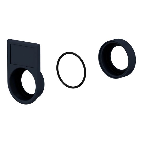 Picture of Flush mounting kit, Harmony XB5, Ø30 for selector switches and illuminated push buttons Ø22, plastic, 2-line legend