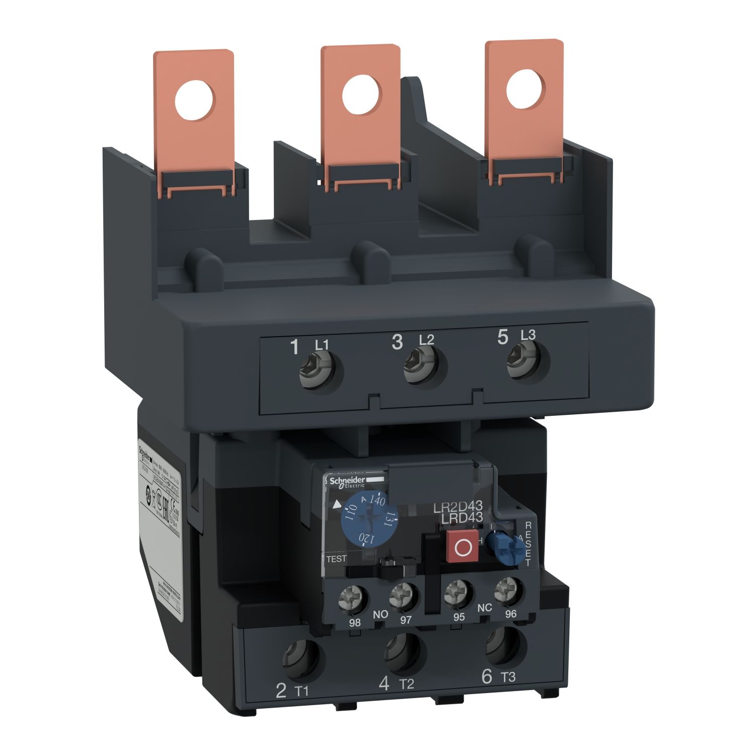 Picture of Thermal Overload Relays, TeSys LR.D, TeSys Deca, 110...140A, class 10A, lug clamps