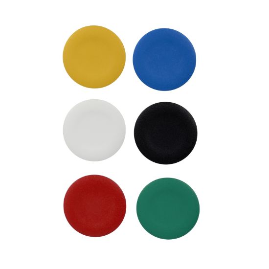 Picture of cap unmarked for circular projecting pushbutton 22mm with 6 colours choice