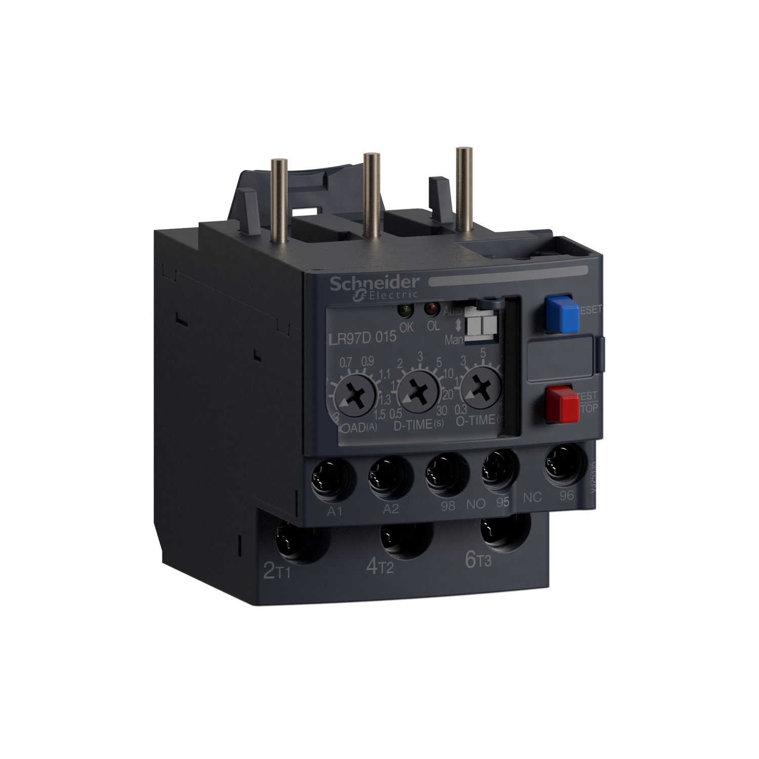 Picture of Electronic overcurrent relay, TeSys LR97D, 200 to 240VAC, 0.3 to 1.5A, 1C/O