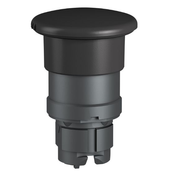 Picture of Wireless and batteryless transmitter, Harmony XB5R, 40 mm, Black Mushroom Head pushbutton, spring return