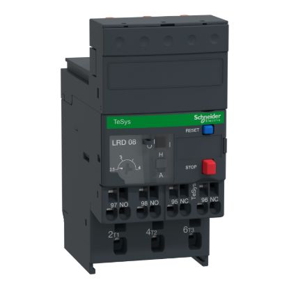Picture of Thermal overload relay,TeSys Deca,2.5-4A,1NO+1NC,class 10A,spring terminal