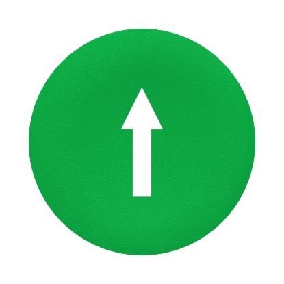 Picture of green cap marked arrow for rectangular multiple-headed pushbutton 22mm