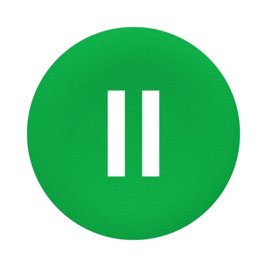 Picture of green cap marked II for rectangular multiple-headed pushbutton 22mm