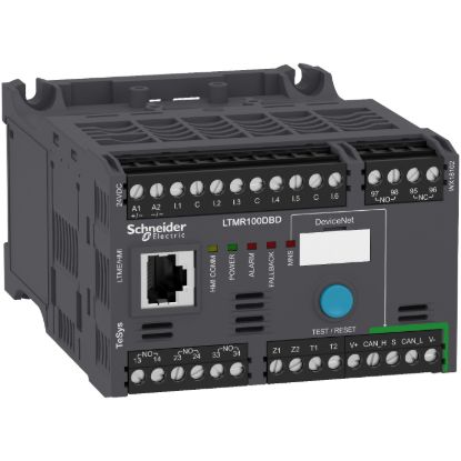 Picture of Motor controller, TeSys T, Motor Management, DeviceNet, 6 logic inputs, 3 relay logic outputs, 5 to 100A, 24VDC
