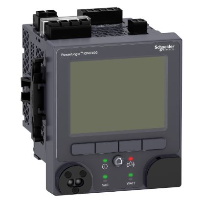 Picture of Power quality meter, PowerLogic ION7400, Standard, integrated display, 512 MB, 256 s/c, THD, RVC