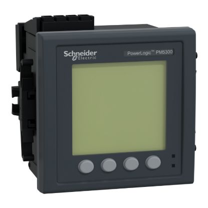 Picture of power meter PowerLogic PM5310, modbus, up to 31st Harmonic, 256KB 2DI/2DO 35 alarms