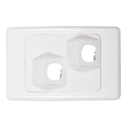 Picture of Gridplate, 2000 Series, Flush Surround and Angled 2 Gang