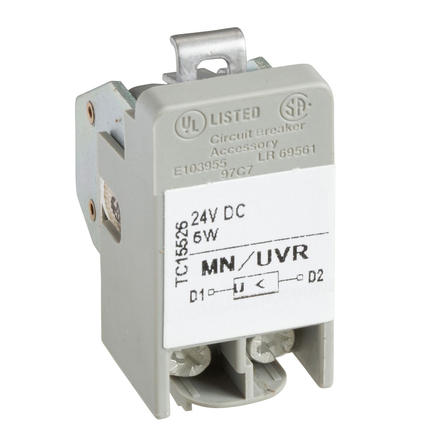 Picture of MN undervoltage release, Compact NS80H-MA, Compact NSC100N, 110 VAC to 130 VAC 50/60 Hz