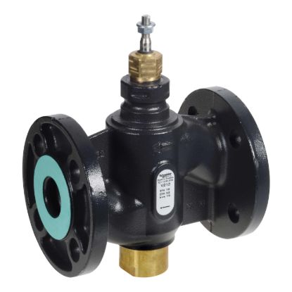 Picture of Venta V212 Globe Valve, 2-Way, PN16, Flanged, Balanced Plug, DN40, 25 Kvs, Nodular Iron, Brass Plug, Stem Up Closed.