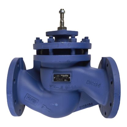 Picture of V222 Glove Valve, 2-Way, PN16, Flanged, Balanced plug, DN125, Kvs 250, Cast Iron Body, Stainless plug and seat, Max Glycol 50%, Stem up Closed