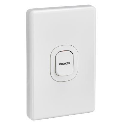 Picture of Switch Mechanism, Classic C2000 Series, 250V 32A Double Pole Vertical Marked COOKER