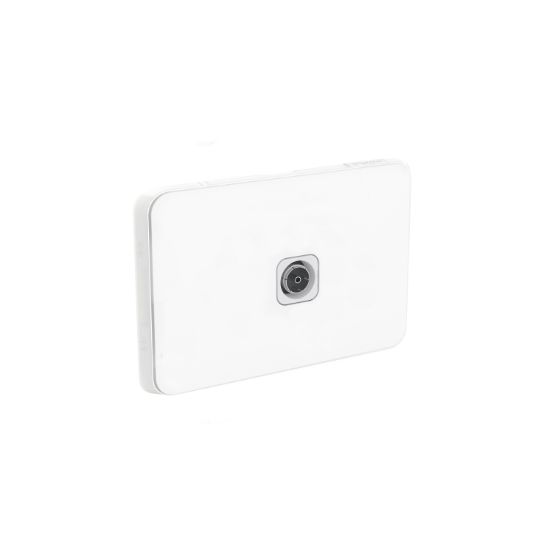 Picture of TV PAL Antenna Socket Plate, Clipsal Iconic, F-Type,1 Gang, Horizontal/Vertical Mount