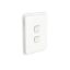 Picture of Switch, Clipsal Iconic, Vertical 2 Gang, 1/2 Way 10AX,230/240V, IP44