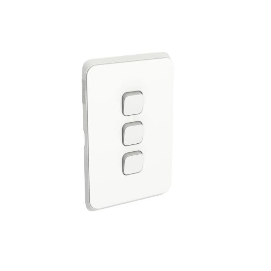 Picture of Switch Plate Skin, Clipsal Iconic, 3 Gang, Horizontal/Vertical Mount