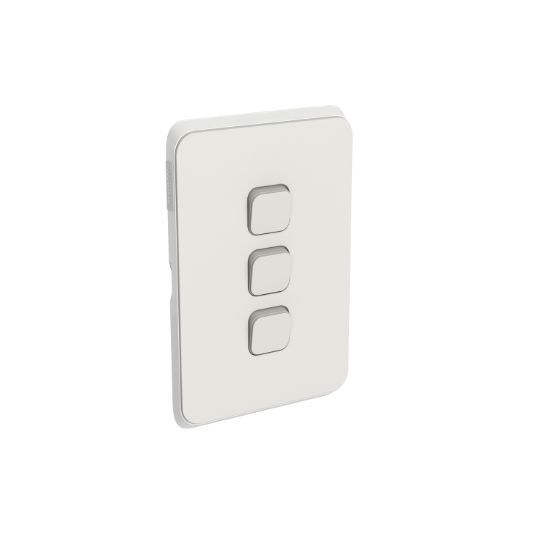 Picture of Switch Plate Skin, Clipsal Iconic, 3 Gang, Horizontal/Vertical Mount