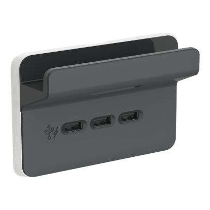 Picture of USB Charging Station Skin with Shelf, Clipsal Iconic, 3 Gang, Horizontal Mount