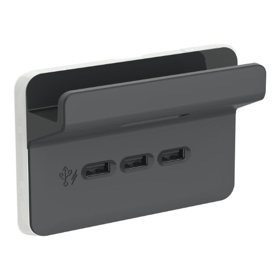Picture of USB Charging Station Skin with Shelf, Clipsal Iconic, 3 Gang, Horizontal Mount