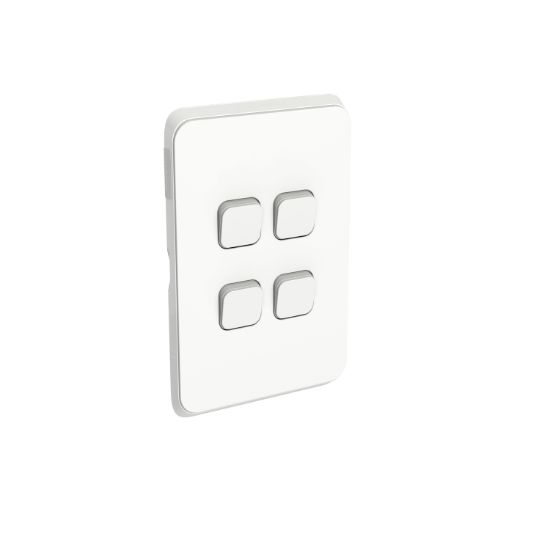Picture of Switch Plate Skin, Clipsal Iconic, 4 Gang, Horizontal/Vertical Mount