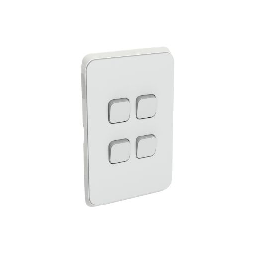 Picture of Switch Plate Skin, Clipsal Iconic, 4 Gang, Horizontal/Vertical Mount