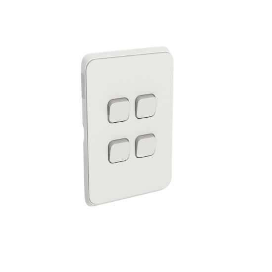 Picture of Switch Plate Skin, Clipsal Iconic, 4 Gang, Horizontal/Vertical Mount
