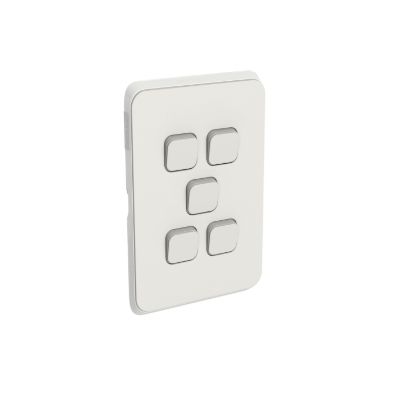 Picture of Switch Plate Skin, Clipsal Iconic, 5 Gang, Horizontal/Vertical Mount
