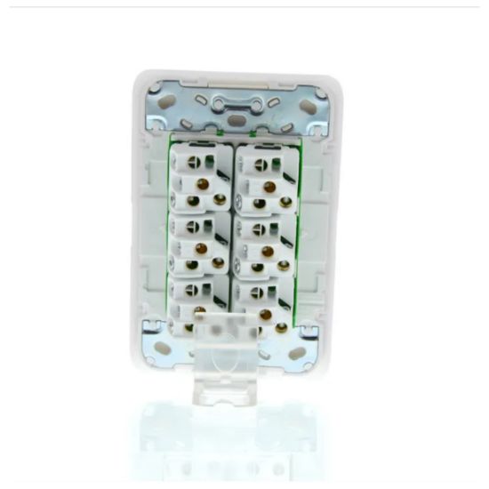 Picture of Flush Switch, Clipsal Iconic, Vertical Mount, 6 Gang, 1-Way/2-Way, 230/240V 10AX