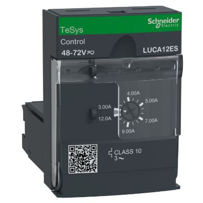 Picture of Standard control unit, TeSys Ultra, 3P, 3 to 12A, 690VAC, thermal magnetic protection, class 10, 48 to 72VAC/DC coil