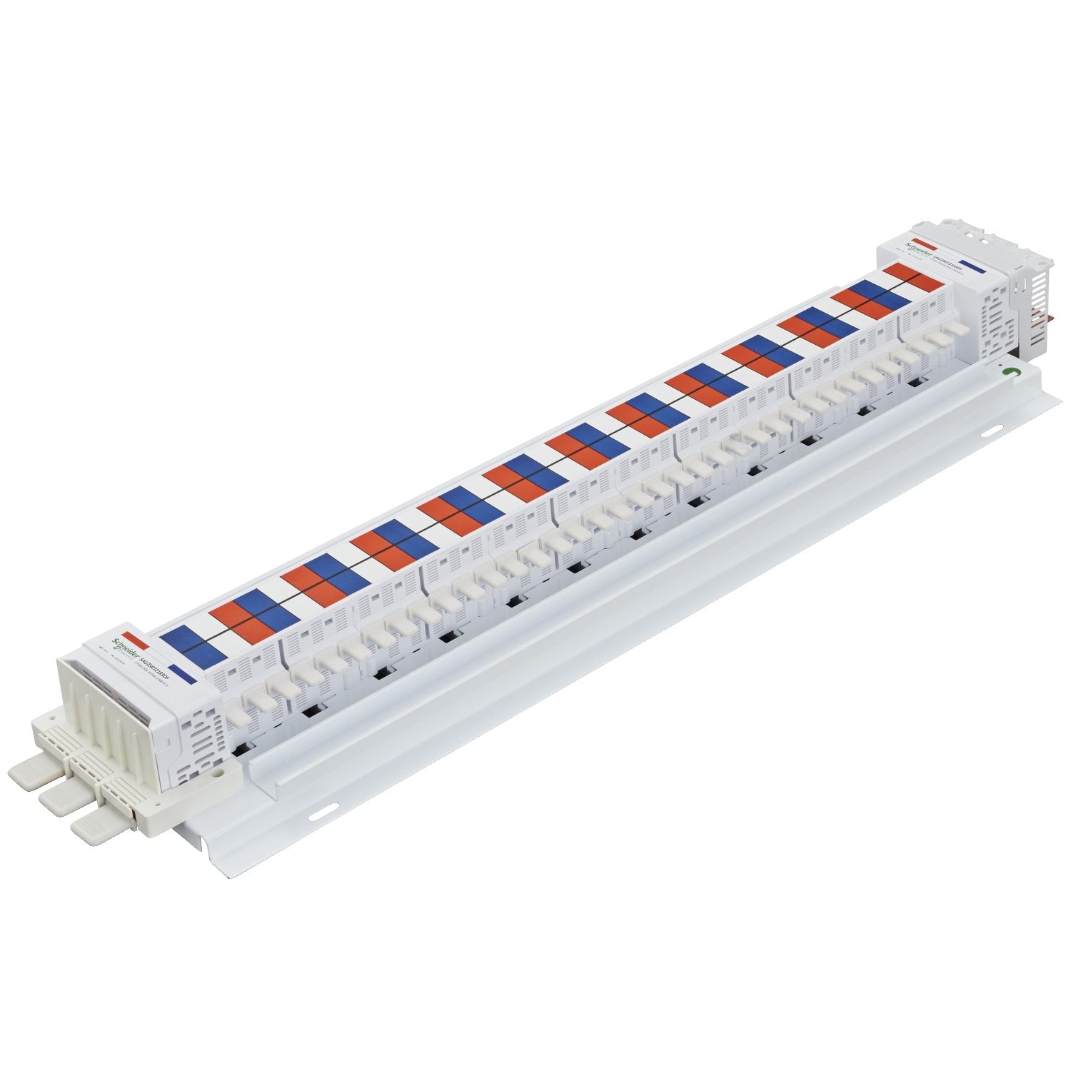 Picture of SAU Chassis, Acti9, 250A, 3Ph, 72 poles, 18mm for iC60 MCB and RCBO, dual feed