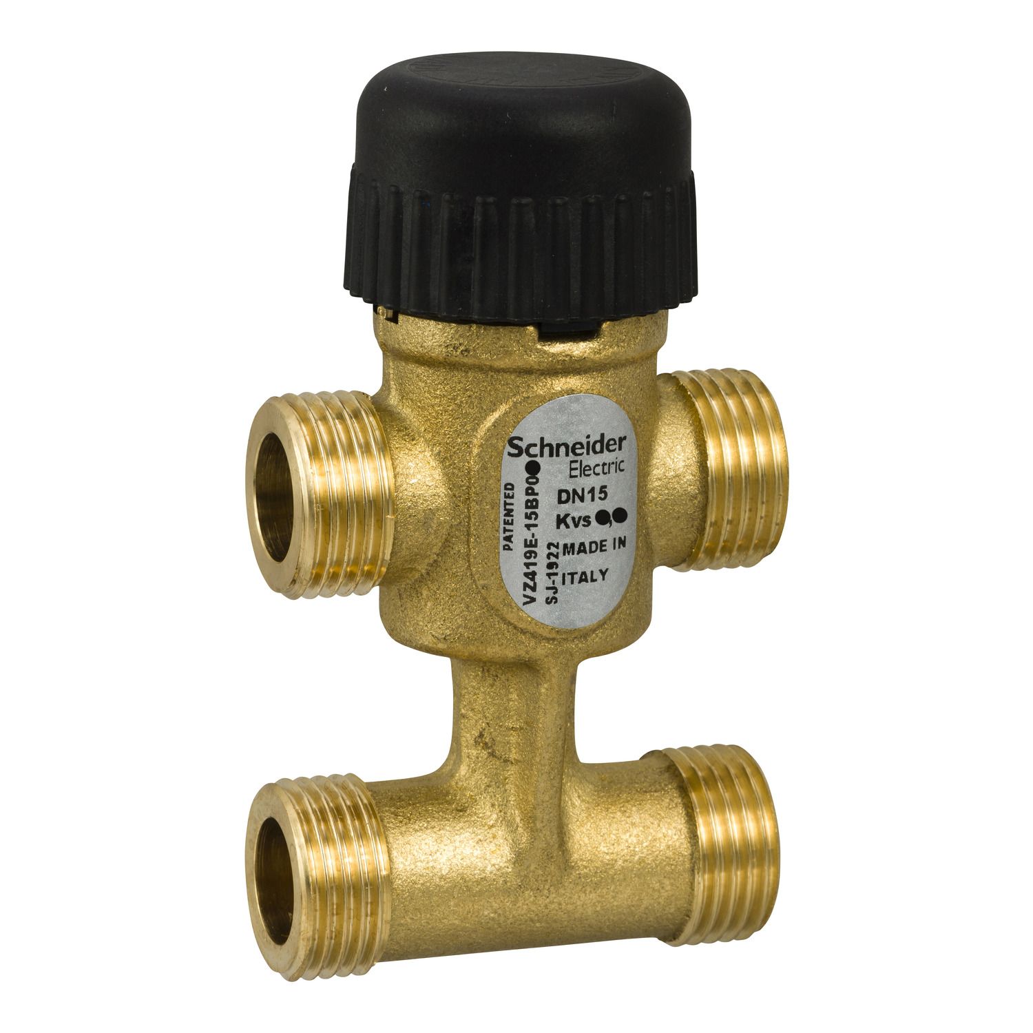 Picture of Zone Valve, 15mm, 3-Way Bypass, G External, Brass, 0.6kvs