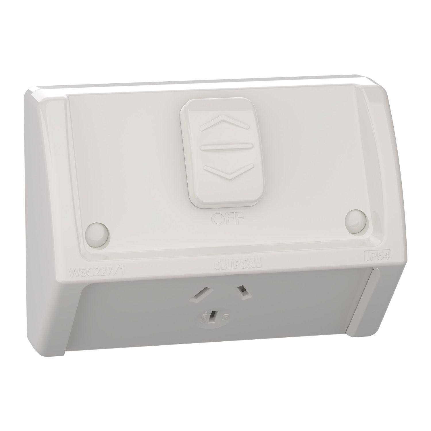 Picture of Socket, Weathershield, Flush, Single, 10A, 250VAC, IP54