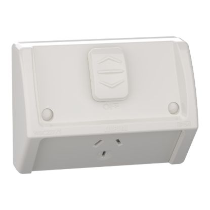 Picture of Socket, Weathershield, Flush, Single, 10A, 250VAC, IP54