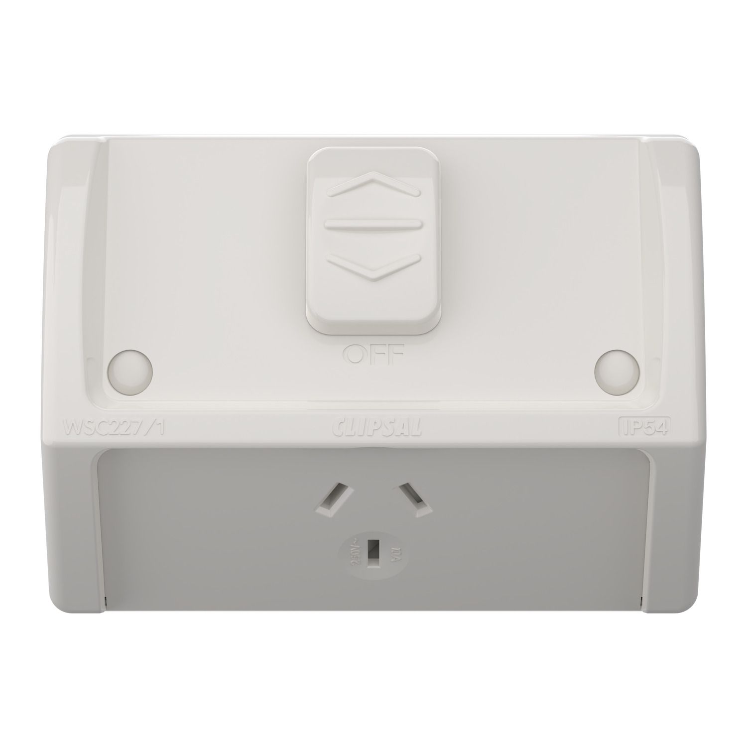 Picture of Socket, Weathershield, Flush, Single, 10A, 250VAC, IP54