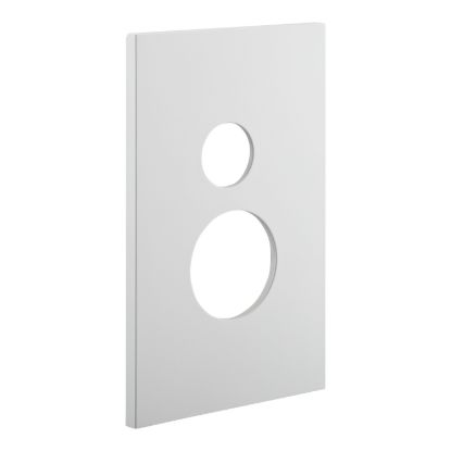 Picture of Single Power Point Cover, Saturn Zen, Horizontal Mount, Clip-On