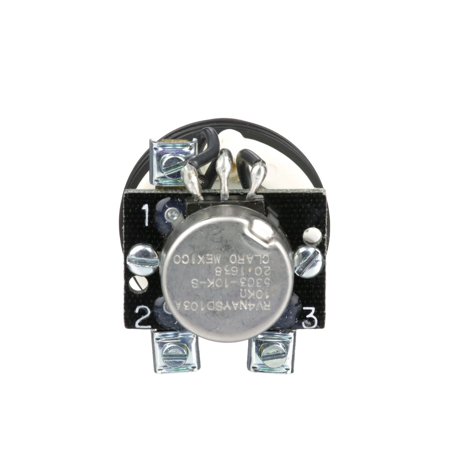 Picture of Potentiometer, Harmony 9001K, metal, black, 30mm, 10kOhm