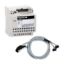 Picture of passive connection sub-base, Modicon ABE7, 16 inputs or outputs, wiring kit,  cable 2m