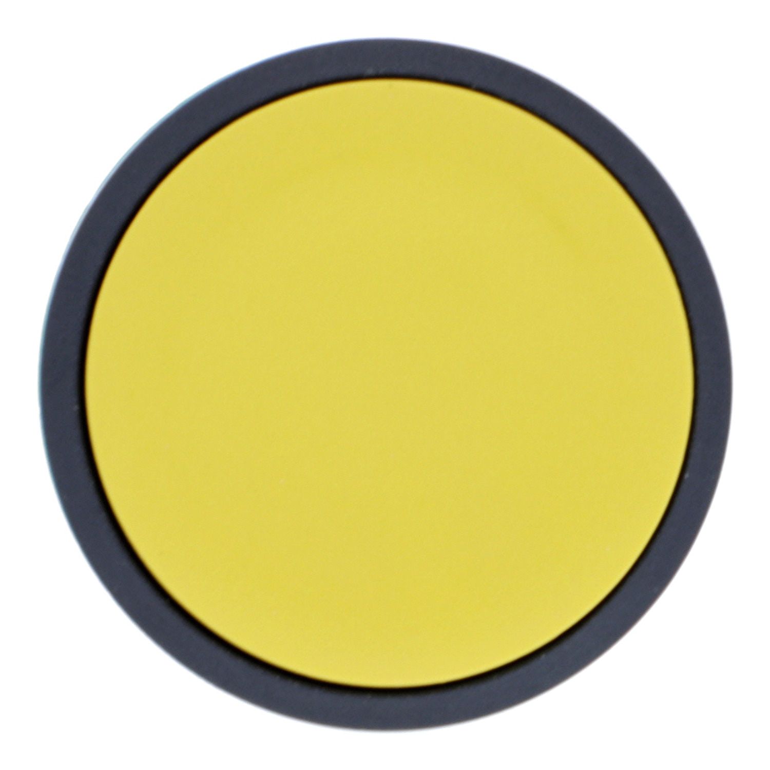Picture of Push button head, Harmony XB5, plastic, flush, yellow, 22mm, spring return, unmarked