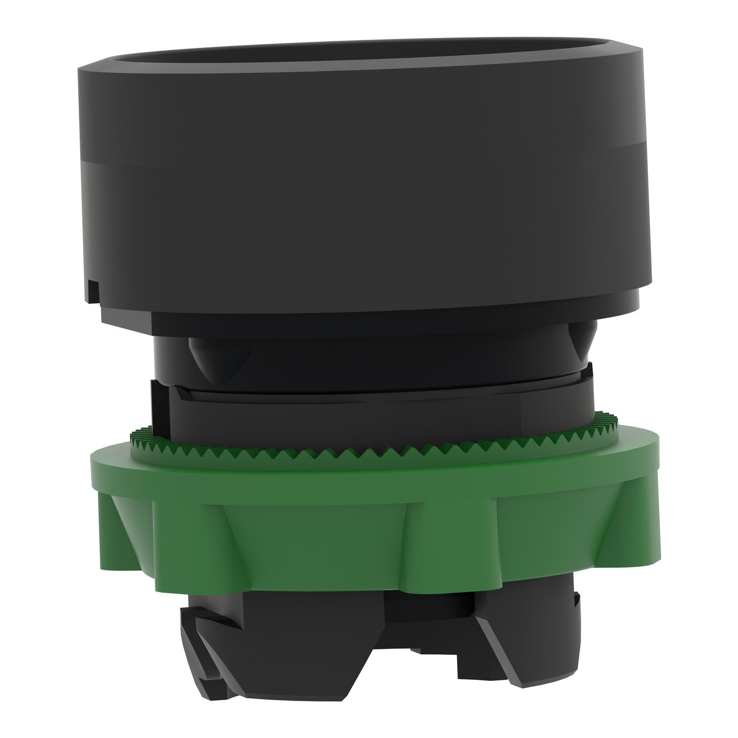 Picture of Head for non illuminated push button, Harmony XB5, black recessed, 22mm, spring return, unmarked