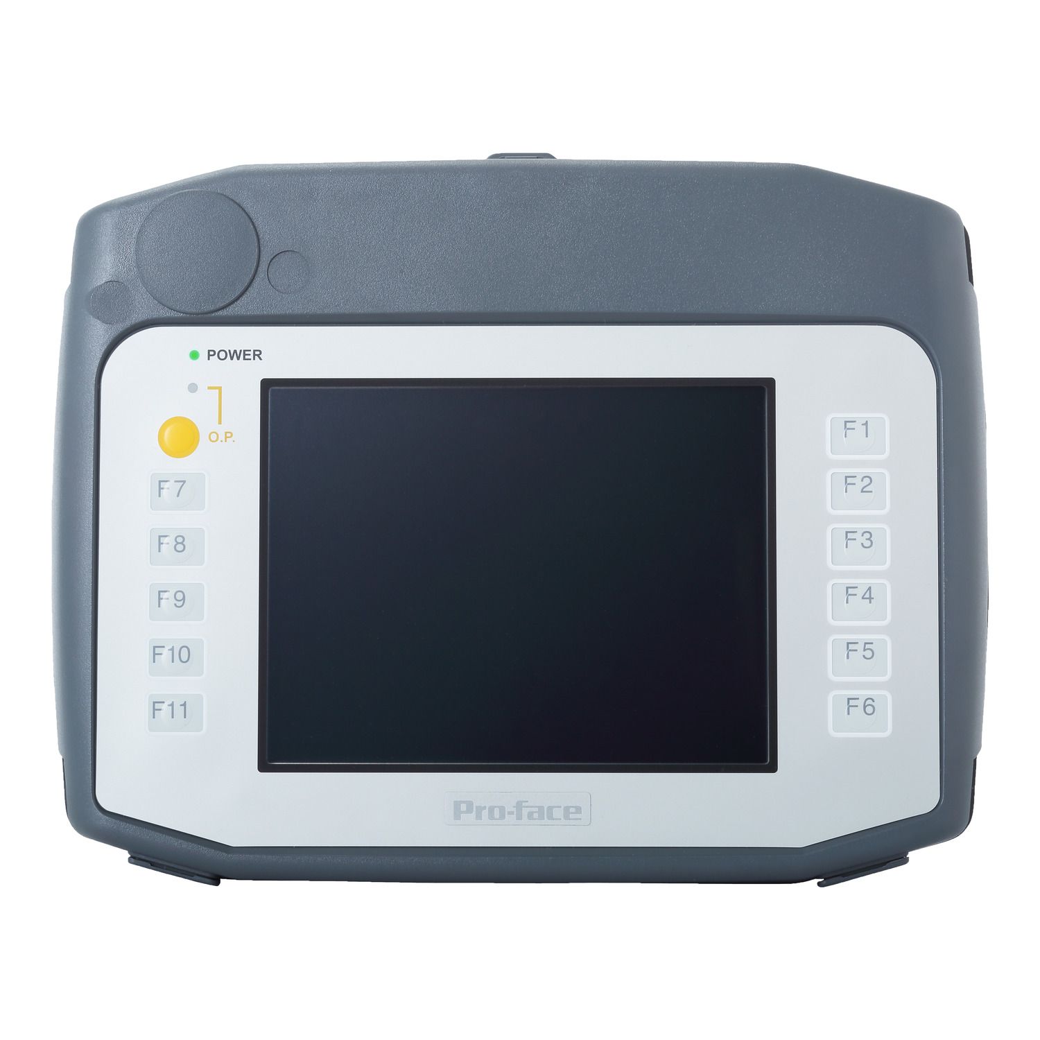 Picture of 5.7 Handheld Touch Panel, VGA, Analog-Single, COM, ETH, USB A & mini-B, SD, 24VDC