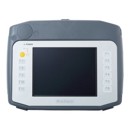 Picture of 5.7 Handheld Touch Panel, VGA, Analog-Single, COM, ETH, USB A & mini-B, SD, 24VDC