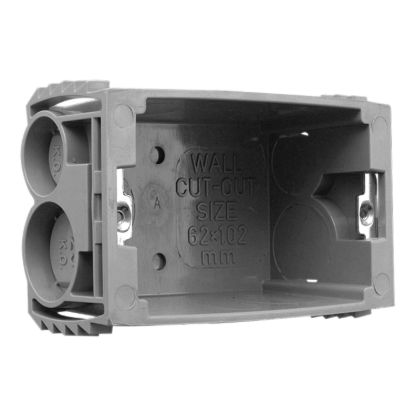 Picture of Wall Boxes Plastic, Clipsal - Mounting Accessories, 1 Gang with Sliding Nuts