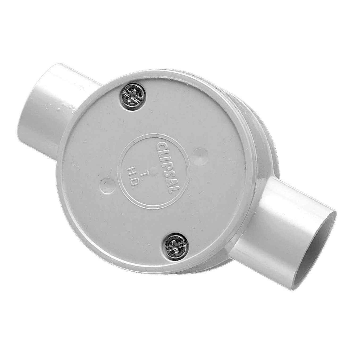 Picture of Junction Box, Clipsal - Cable Management, Standard, 20mm I.D, 2 Way Through Entry