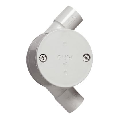 Picture of Junction Box, Clipsal - Cable Management, Standard, 25mm I.D, 2 Way Angle Entry
