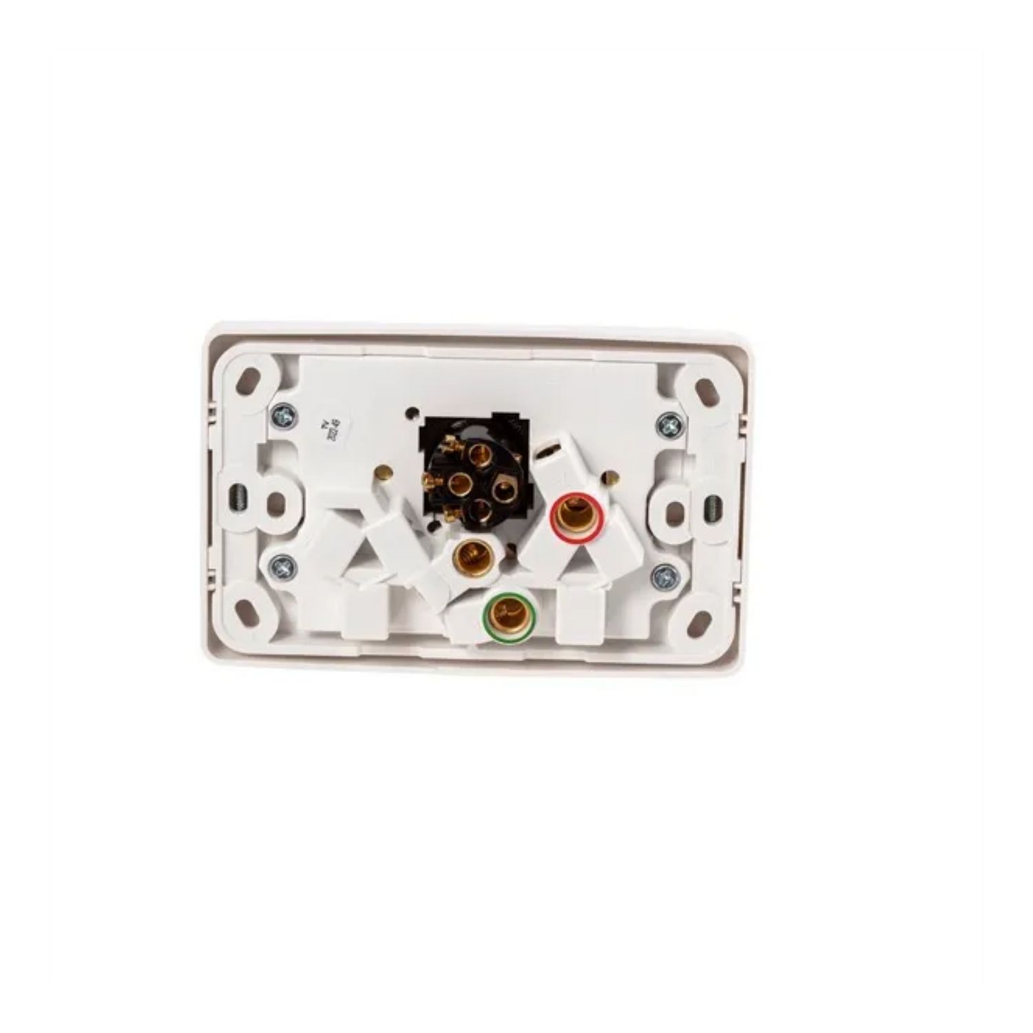 Picture of Twin Switch Socket Outlet, 2000 Series, 250V, 10A, Removable Extra Switch