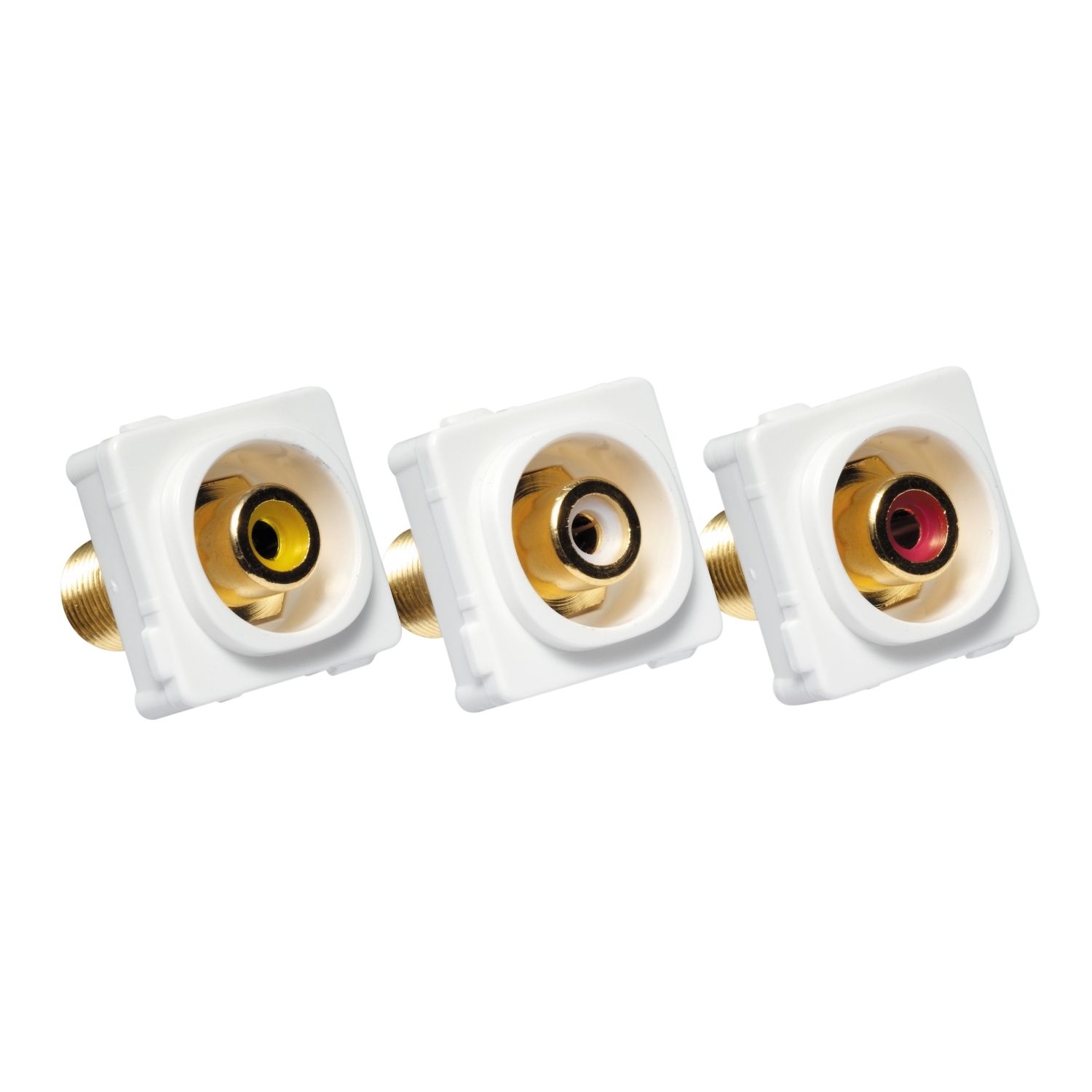 Picture of Audio Visual Socket Mechanism, Clipsal Actassi, for Audio and Composite Video